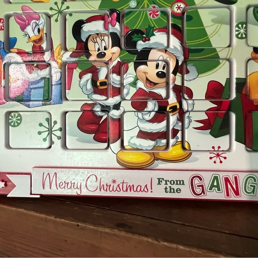 ADLER‎ DISNEY  MICKEY & FRIENDS ADVENT CHRISTMAS CALENDAR TABLE TOP  DECORATION
